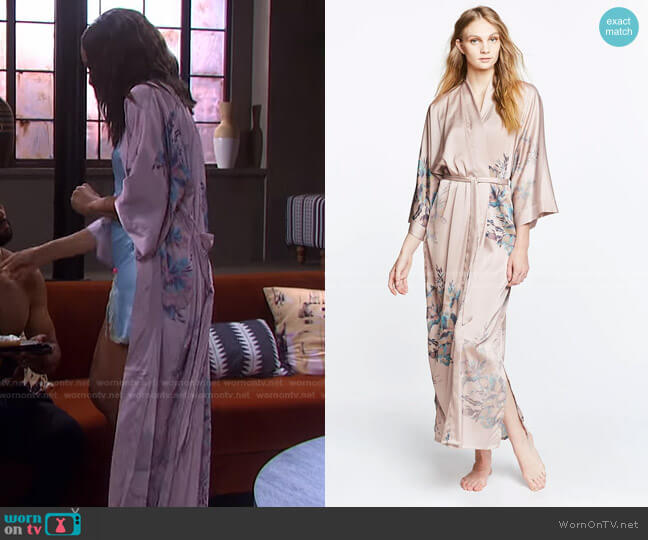 Fura Kimono Robe by Kim + Ono worn by Lani Price (Sal Stowers) on Days of our Lives