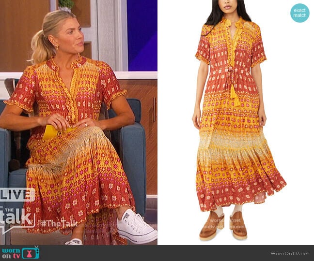 Rare Feeling Maxi Dress by Free People worn by Amanda Kloots on The Talk