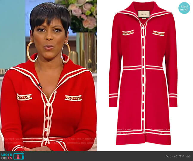 Wool Mini Dress by Gucci worn by Tamron Hall on Tamron Hall Show