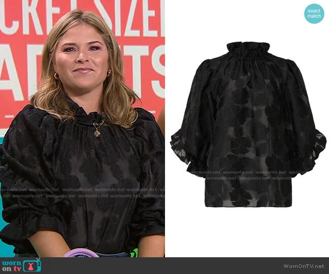 Julia Blouse by Hofmann Copenhagen worn by Jenna Bush Hager on Today