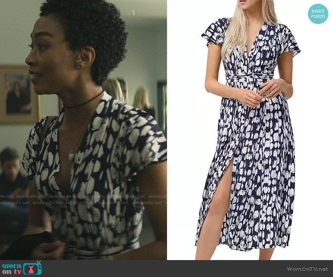 Islanna Printed Midi Dress by French Connection worn by Marienne (Tati Gabrielle) on You