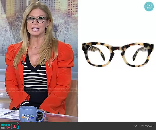 Kimball Eyeglasses by Warby Parker worn by Jill Martin on Today