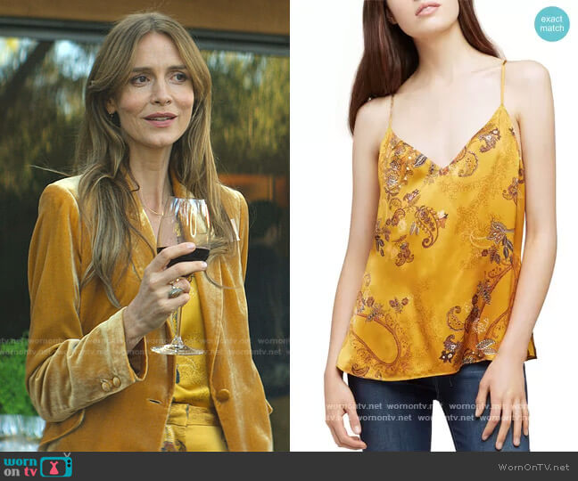 Kylee Racer Silk Tank by L'Agence worn by Saffron Burrows on You