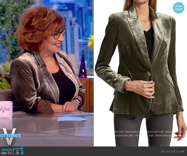 Chamberlain Velvet Blazer L'Agence worn by Joy Behar on The View