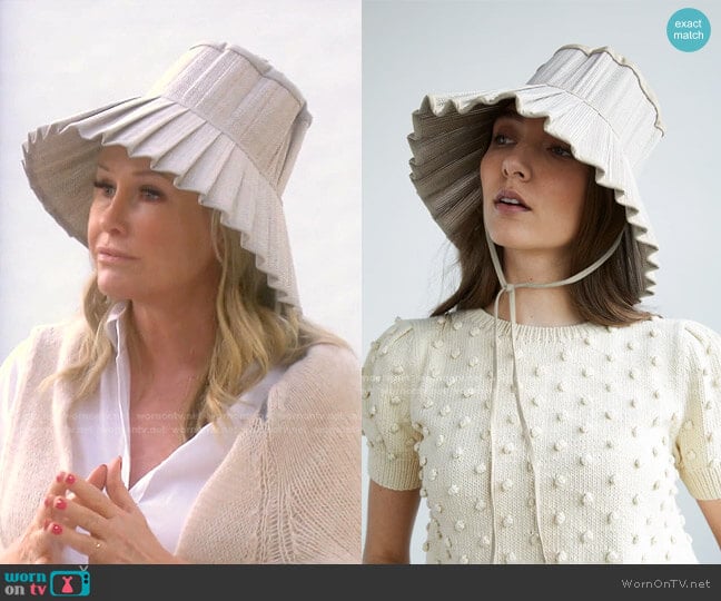 Capri Hat by Lorna Murray worn by Kathy Hilton on The Real Housewives of Beverly Hills