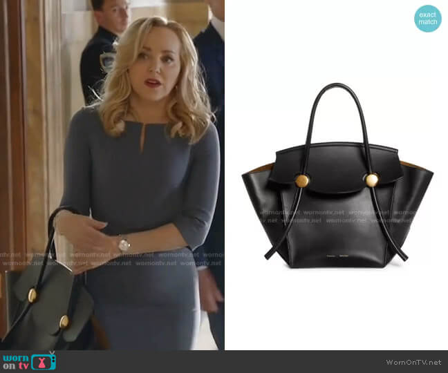 WornOnTV: Marissa’s grey split-neck dress on Bull | Geneva Carr ...