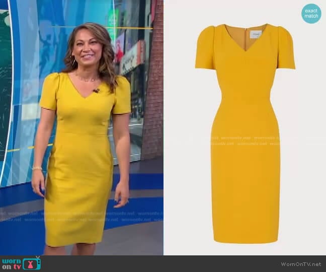 Rebecca Dress by L.K. Bennett worn by Ginger Zee on Good Morning America