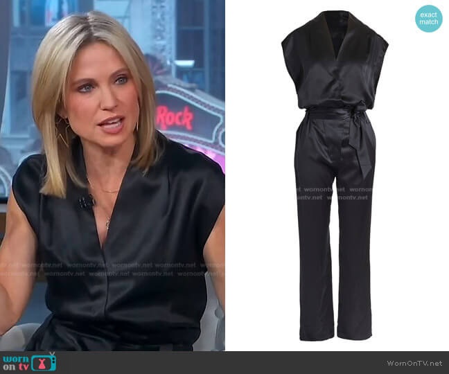 Cynthia-Long Jumpsuit by RtA worn by Amy Robach on Good Morning America