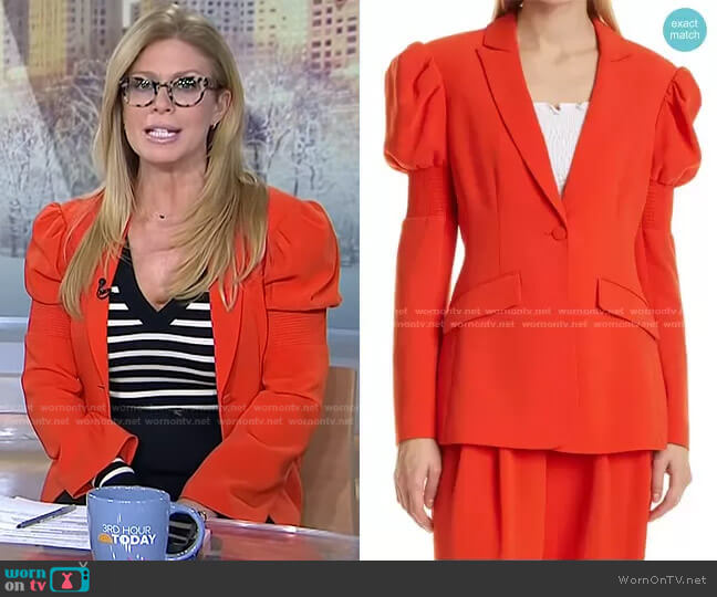 Starla Puff Sleeve Blazer by Cinq a Sept worn by Jill Martin on Today