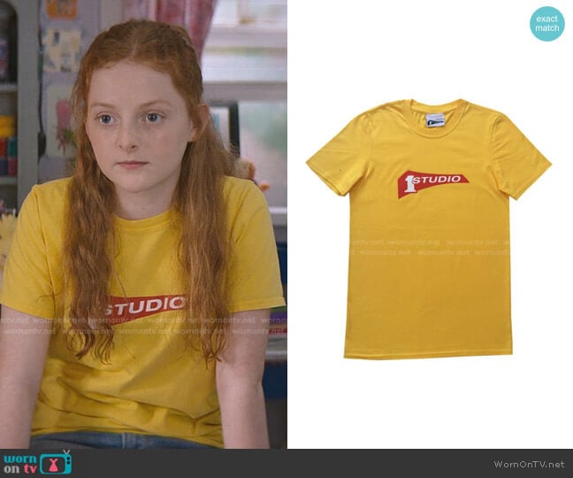 Studio One Records Official T-Shirt by SOUL JAZZ RECORDS worn by Mallory Pike (Vivian Watson) on The Baby-Sitters Club