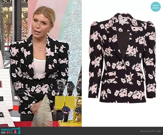 Cinq a Sept Suki Ikat Floral Blazer worn by Jill Martin on Today