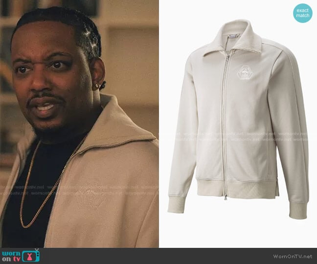 Track Jacket by Puma x Rhuigi  worn by Yogi (Chris Powell) on Love Life