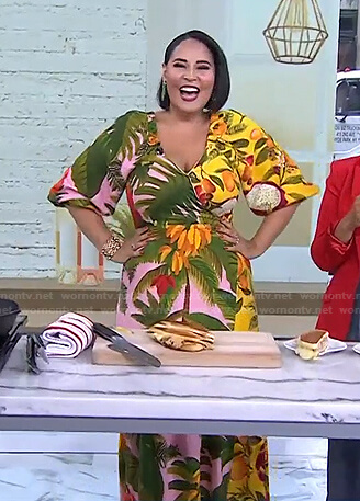 Alejandra Ramos’s fruit print dress on Today