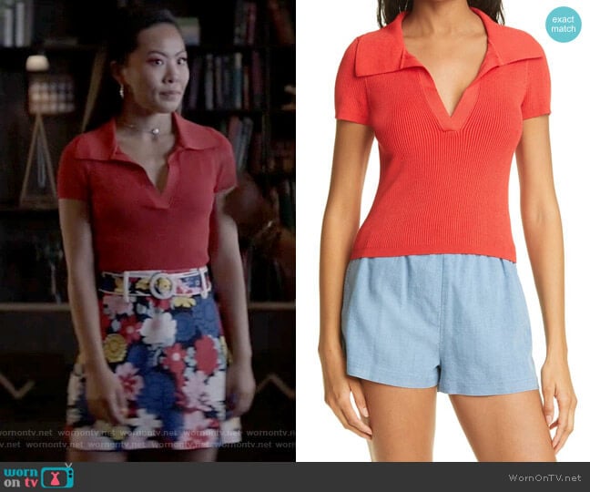 Alice + Olivia Daralee Top worn by Mary Hamilton (Nicole Kang) on Batwoman