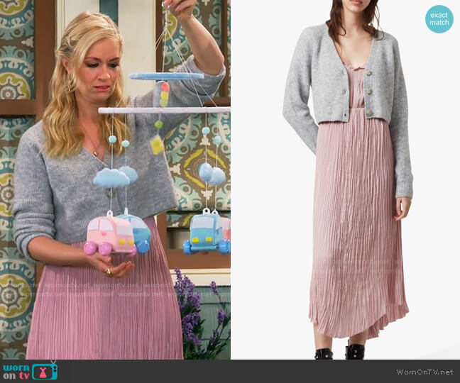 All Saints Kaylee Dress  worn by Gemma (Beth Behrs) on The Neighborhood