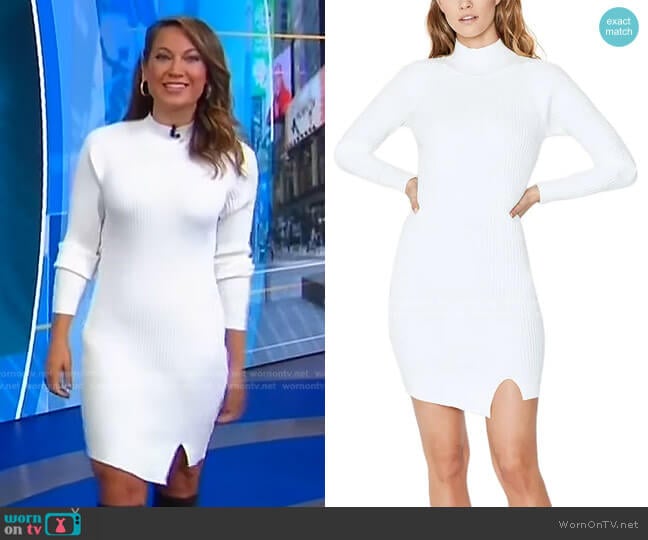 Tahani Long Sleeve Sweater Minidress by Bardot worn by Ginger Zee on Good Morning America