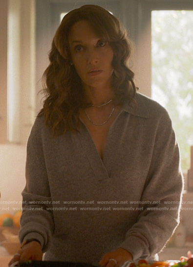 Bette’s grey polo sweater on The L Word Generation Q