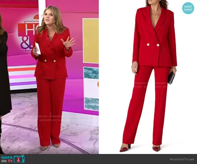 WornOnTV: Jenna’s red blazer and pants on Today | Jenna Bush Hager ...
