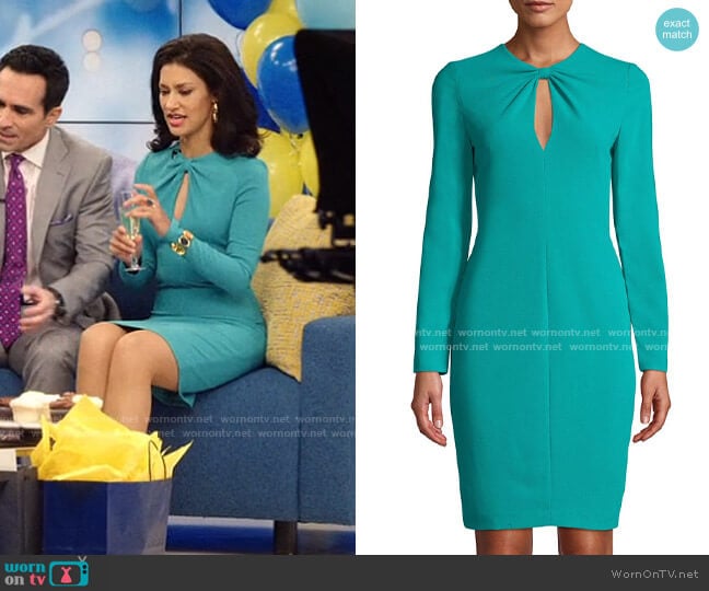 Black Halo Aerin Dress worn by Alison Namazi (Janina Gavankar) on The Morning Show