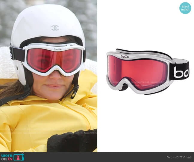 white helmet white goggles