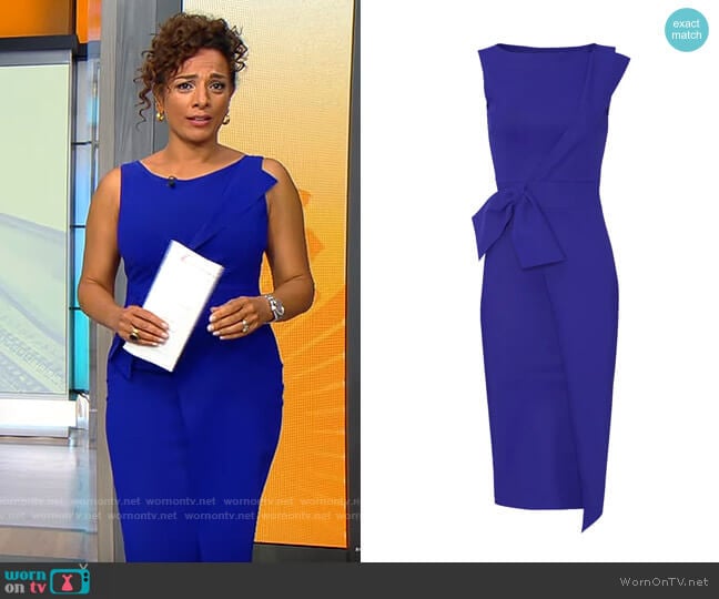 Chiara Boni La Petite Robe Gurli Sheath worn by Michelle Miller on CBS Mornings