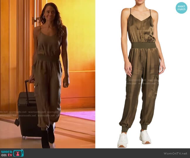 Twill Amia Jumpsuit by Cinq a Sept worn by Michelle Young on The Bachelorette