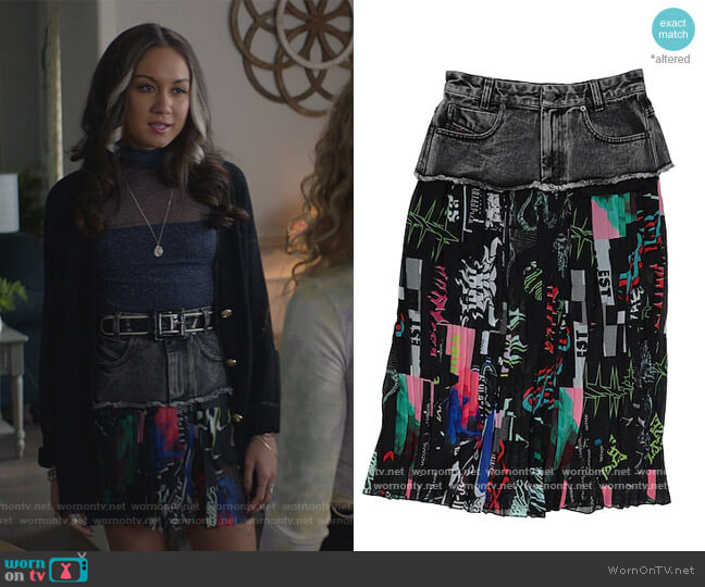 Midi Skirt by Diesel worn by Cindy Burman (Meg DeLacy) on Stargirl