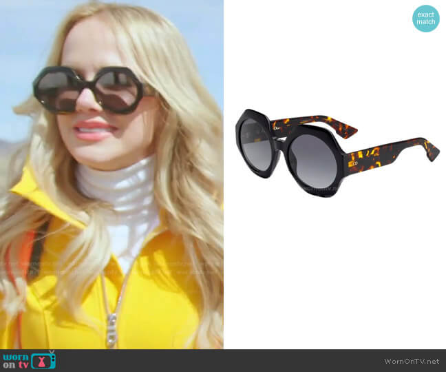 Spirit1 58mm Geometric Sunglasses by Dior worn by Angie Harrington on RHOSLC