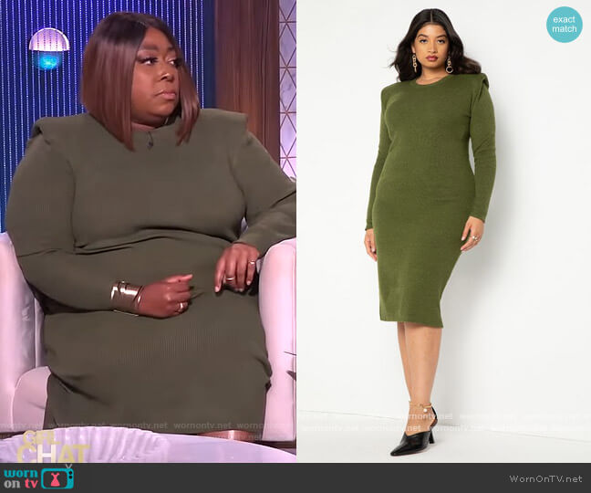 WornOnTV: Loni’s green knit dress on The Real | Loni Love | Clothes and ...