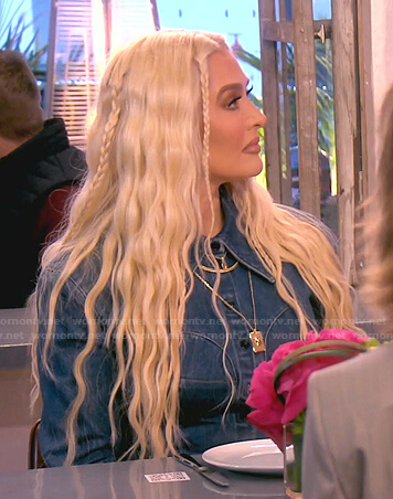 Erika's denim shirt on The Real Housewives of Beverly Hills