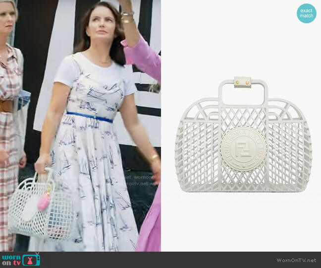 Fendi Basket Tote worn by Charlotte York (Kristin Davis) on And Just Like That