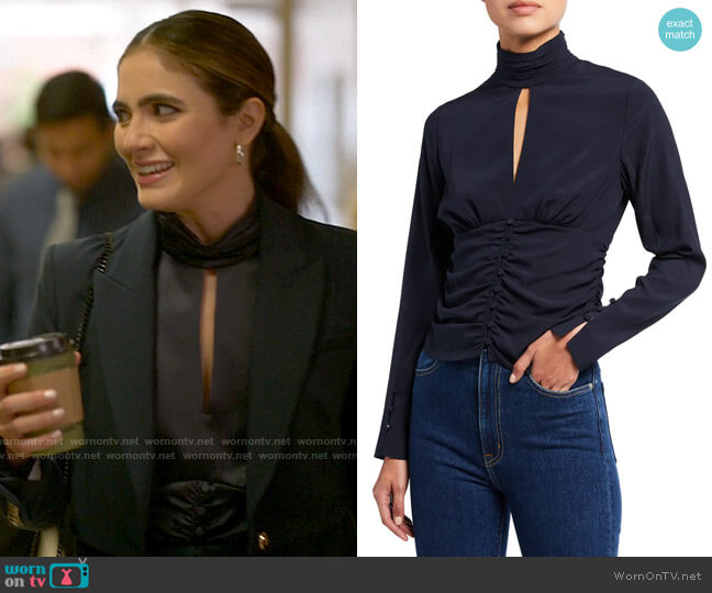 Frame Felicity Keyhole Top by Frame worn by Dani Nunez (Arienne Mandi) on The L Word Generation Q