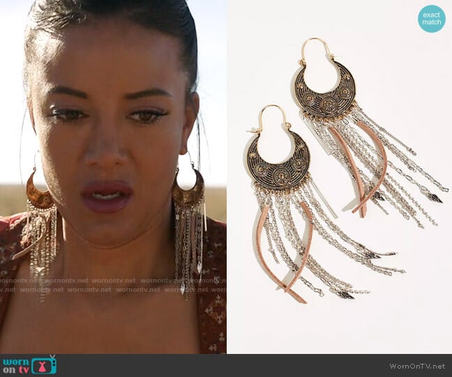 Free People Night Moves Earrings worn by Maria DeLuca (Heather Hemmens) on Roswell New Mexico