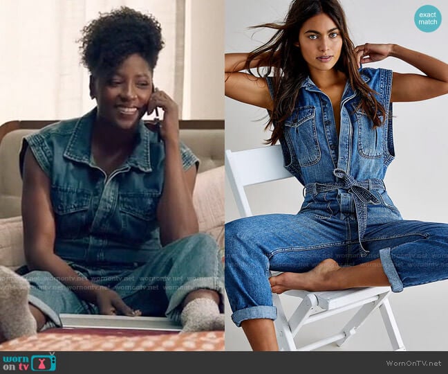 Free People Sydney Coverall worn by Nova Bordelon (Rutina Wesley) on Queen Sugar