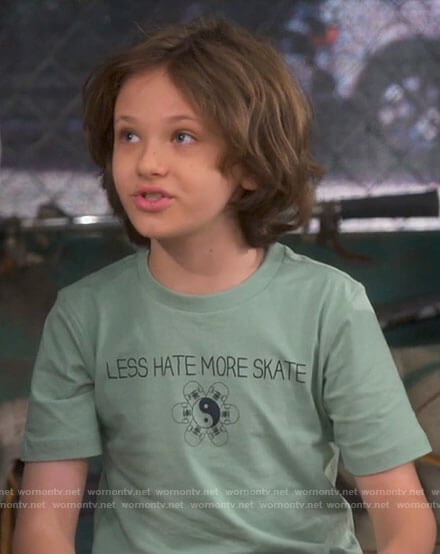 Grover's Less Hate More Skate t-shirt on The Neighborhood