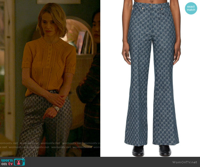 WornOnTV: Alice’s yellow cable knit top on The L Word Generation Q ...