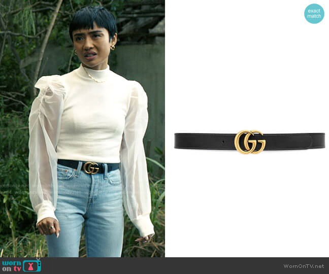 Gucci GG Belt worn by Margot (Brianne Tju) on I Know What You Did Last Summer