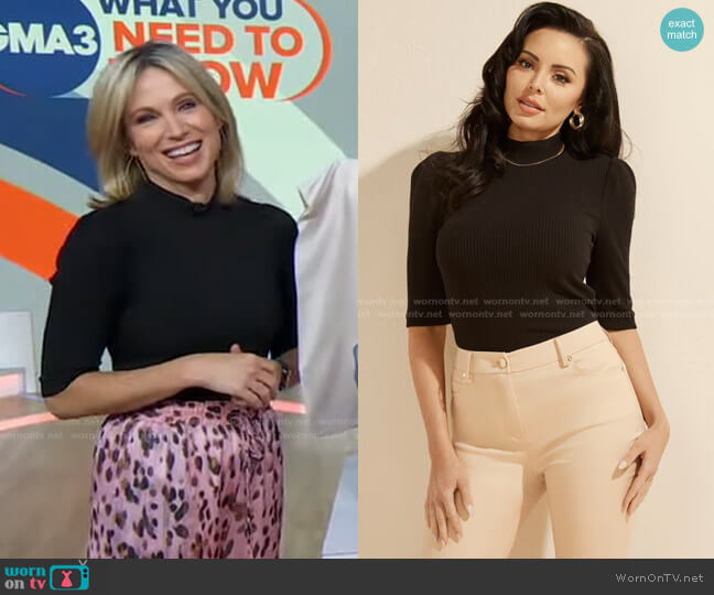 Jefra Top by Guess worn by Amy Robach on Good Morning America