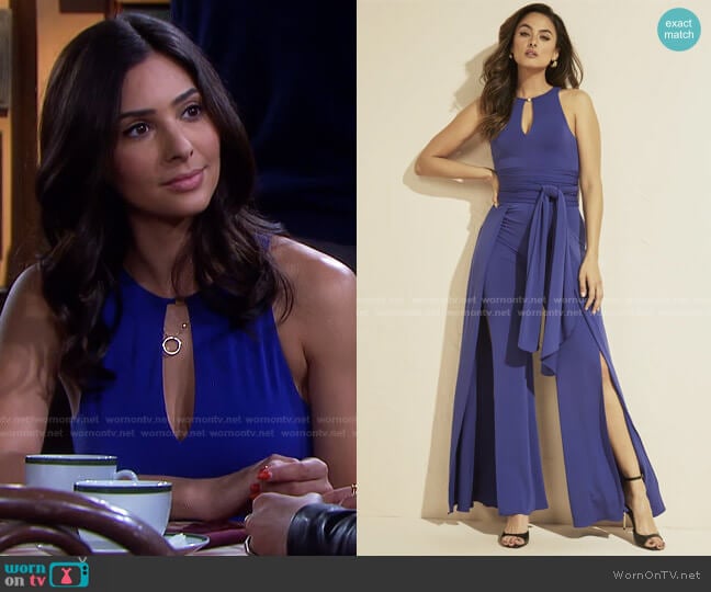 Kiki Jumpsut by Guess worn by Gabi Hernandez (Camila Banus) on Days of our Lives