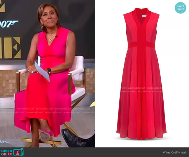 Jilly Midi Dress by Hobbs London worn by Robin Roberts on Good Morning America