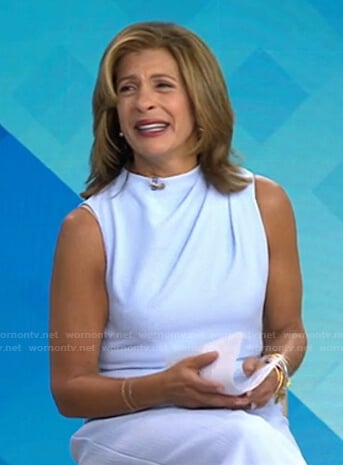 Hoda’s light blue sleeveless jumpsuit on Today