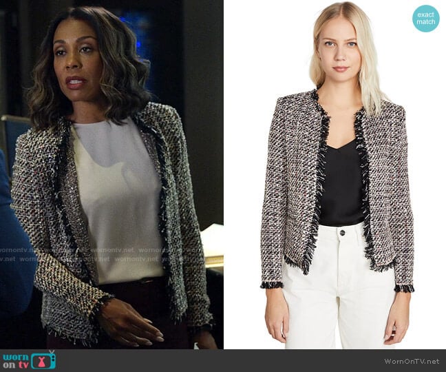 IRO Shavadispe Jacket worn by Mia Jordan (Karen Pittman) on The Morning Show