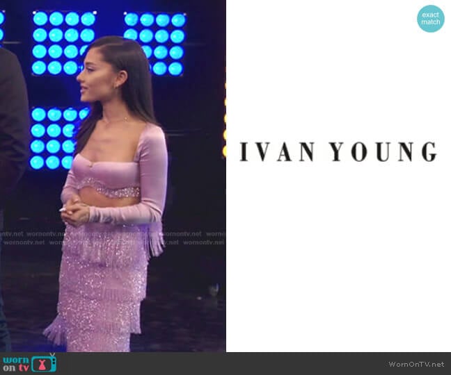 Custom designed by costume designer Ivan Young worn by Ariana Grande on The Voice