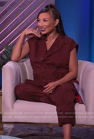 Jeannie's red jumpsuit on The Real