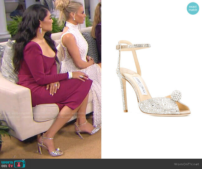 Sacora Sandals by Jimmy Choo worn by Crystal Kung Minkoff on The Real Housewives of Beverly Hills