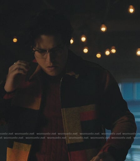 Jugheads multicolored jacket on Riverdale