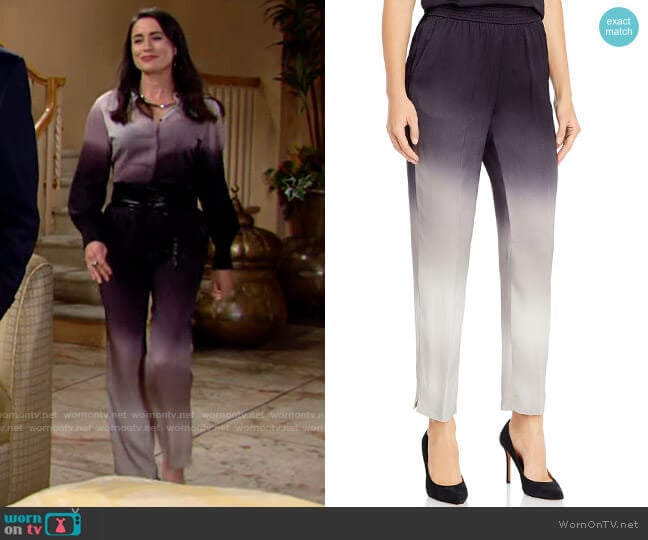 Kobi Halperin Jordi Cropped Pants worn by Quinn Fuller (Rena Sofer) on The Bold and the Beautiful