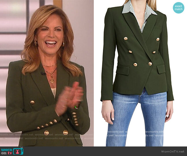 WornOnTV: Natalie’s green double breasted blazer on The Talk | Natalie ...