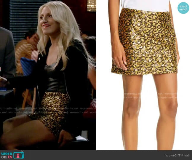 Raspy Skirt by Le Superbe worn by Gina Dabrowski (Annaleigh Ashford) on B Positive