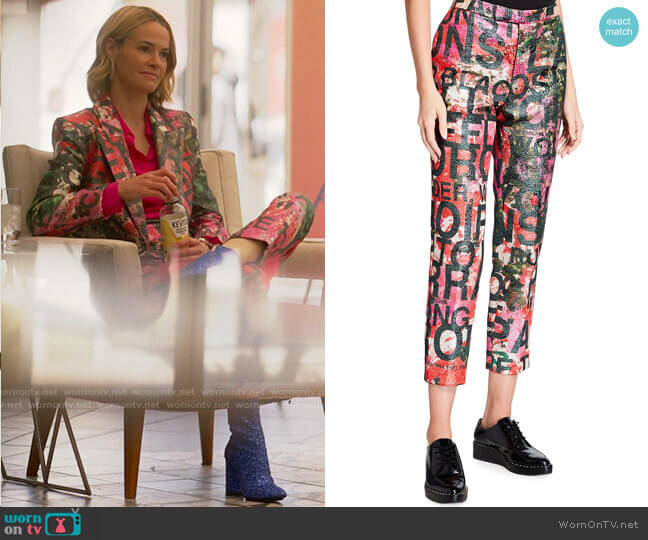 Libertine A Dream For Winter Abstract Motif Pants worn by Alice Pieszecki (Leisha Hailey) on The L Word Generation Q